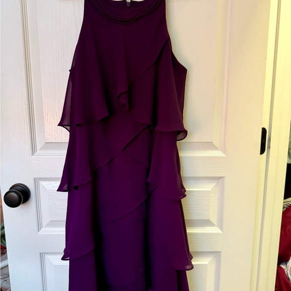 S.L. Fashions Dresses & Skirts - S.L. Fashions Purple High Low Halter Sundress